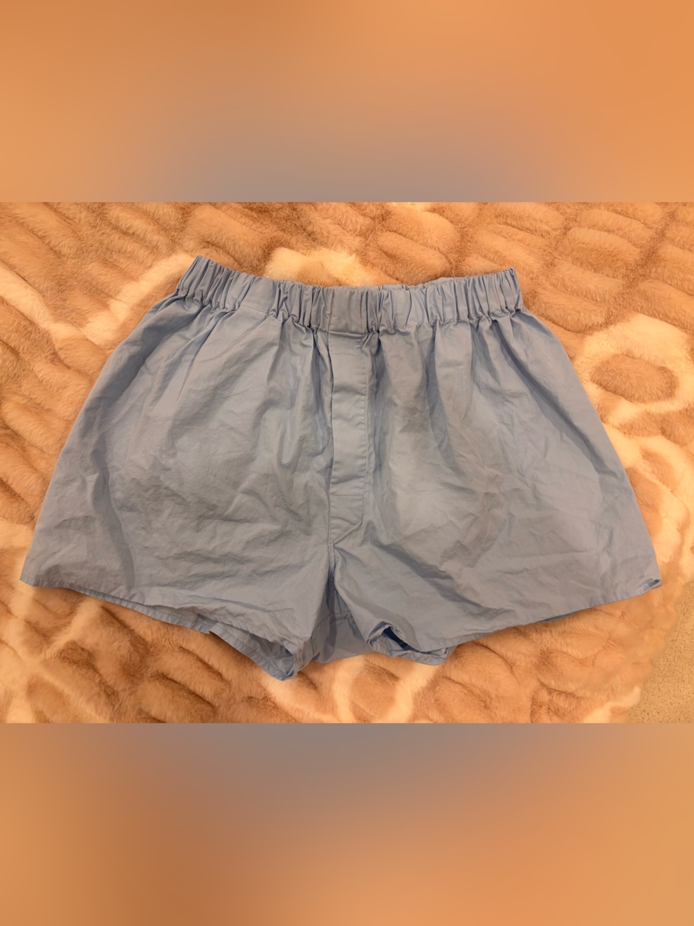 Turnbull & Asser Light Blue Elastic-Waist Women's Athletic Shorts
